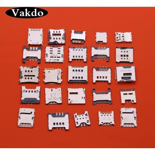 25models Card Reader SIM Card Slot Reader Connector Socket Holder Tray for Samsung AUSU Xiaomi Huawei Lenovo