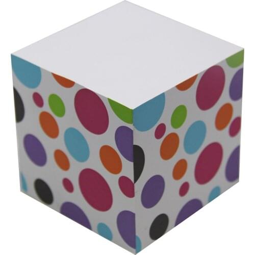 4A Sticky Memo Cube,2 1/2 Inches,Bubble Patterned Printed On The Four Sides,Kawaii Cute Stationery Memo Pad,4A SMC 434