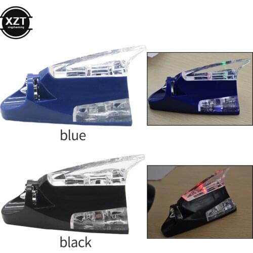 Auto Radio Signal Aerials Roof Antennas Wind Power Shark Fin Car Antenna LED Colorful Lights Roof Antennas Decor Car Styling
