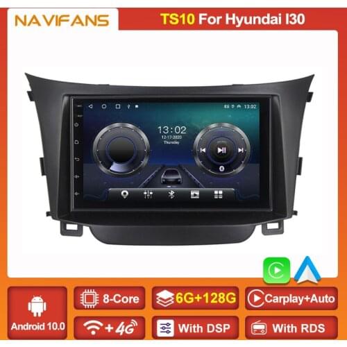DSP Android 11 CarPlay Auto Radio For Hyundai I30 Elantra GT 2012 2013 2014 2015 2016 Car Multimedia Navigation GPS No 2 Din DVD