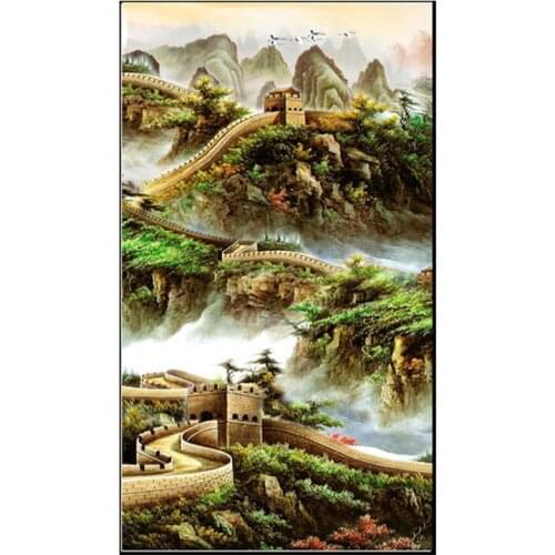 Free shipping diy 5d diamond Painting mosaic natural Landscapes scenery, Cross Stitch Kits diamonds embroidery Home decoration