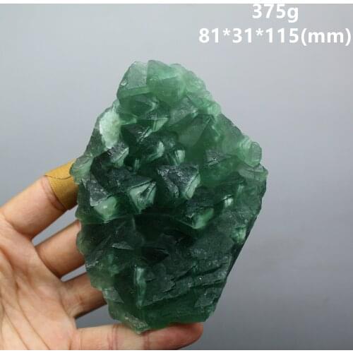 BIG! 100% Natural Octahedral green fluorite Mineral specimen cluster crystal specimens Stones and crystals Healing crystal