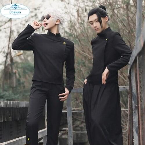 COSSUN Anime! Jujutsu Kaisen Inumaki Toge Gojo Satoru Itadori Yuji Geto Suguru Cool Uniform Cosplay Costume Halloween Outfit Men