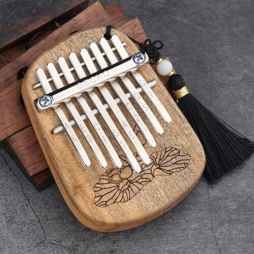 [ HOT Sale ] GECKO 8 Keys Finger Kalimba Thumb Piano Portable Beginners Keyboard Marimba Wood Musical Instrument