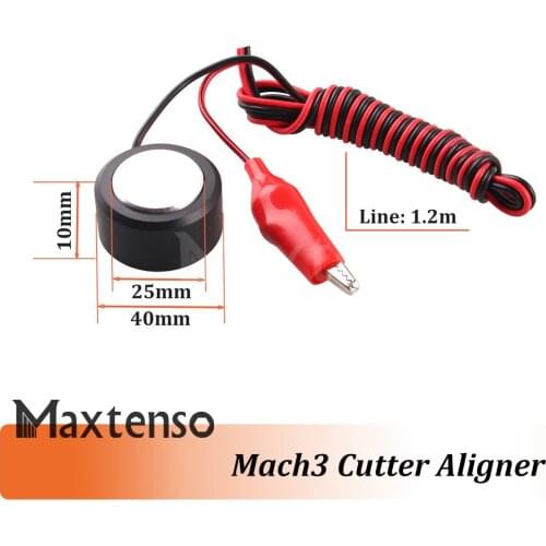MAXTENSO Mach3 Tool CNC Z Axis Router Mill Zero Check Touch Plate Setting Probe Milling 35mm CNC Engraving Machine Tools