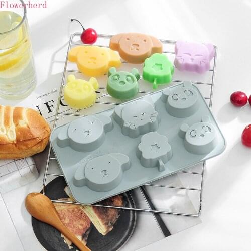 Soap Making Tools Forest Style Cartoon Baking Mold Silicone Cake Mold Handmade Soap Chocolate Mold Cute Animals Fondant Tools