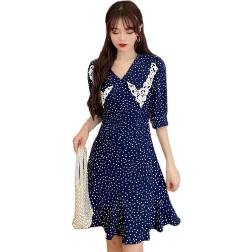 Летние платья в горошек JUICG China At AliExpress