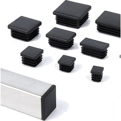 MroMax Square Pipe Plugs Plastic 13*38/20*40/20*50/25*38mm Household hardware Furniture Hole Cover Hole Plug 10/20/30/50/100pcs