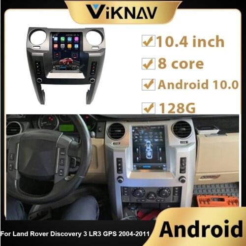 10.4 inch Vertical Screen Android 10.0 Car Radio For Land Rover Discovery 3 LR3 GPS 2004-2011 GPS Navigation multimedia player