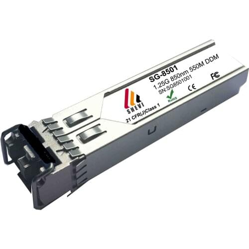 1.25G 850nm 550M Hot Selling SFP Module 1.25G 850nm 550M DDM Fiber Optical Transceiver Module