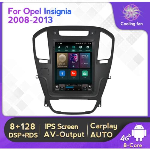 Android 11 6+128G Car Radio Stereo For Opel Insignia Buick Regal 2008-2013 Multimedia Player GPS Navigation 4G Lte DSP RDS WIFI