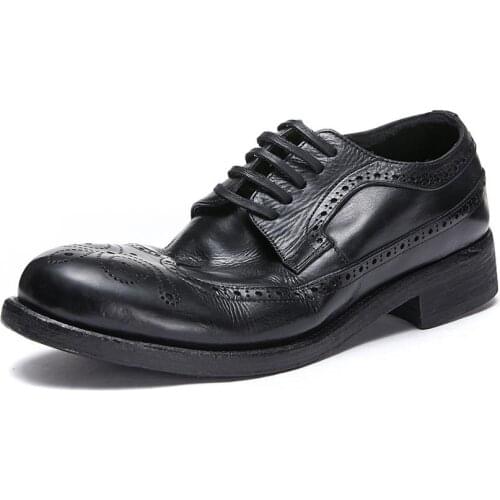 Goodyears new mens leather shoes hand-lacing, Bullocks business, leisure, British fashion, leather mens shoes