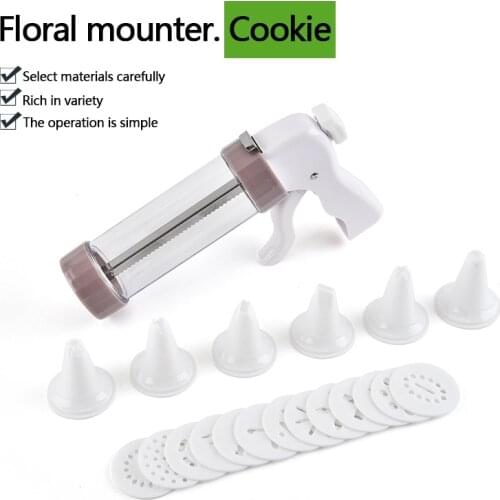 Biscuit Maker Cookie Gun Machine Cookie Making Cake Decoration Press Molds Pastry Piping Nozzles Cookie Press Kit