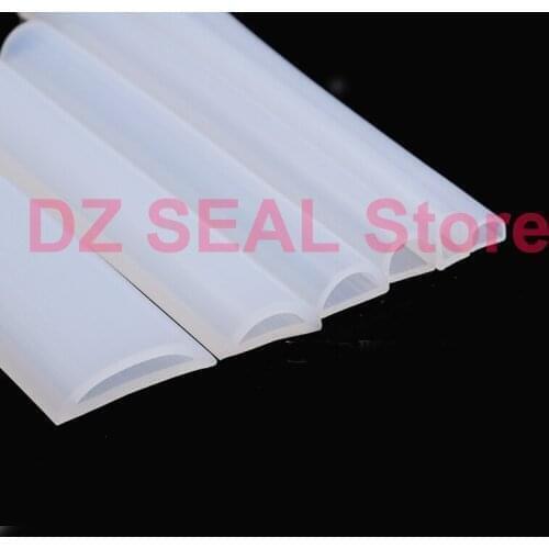 D type high temperature resistant semicircular hollow silicone door seal mechanical bathroom water retaining strip