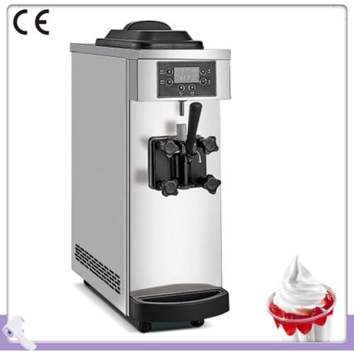 Factory Outlets Soft Ice Cream Machine Commercial Ice Cream Makers One Flavors Ice Cream Production Machine 1100W