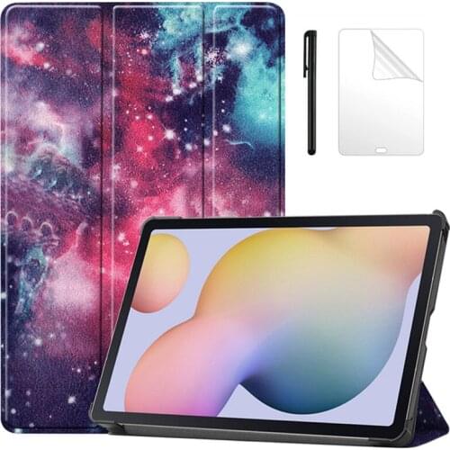 Ultra-thin Magentic Smart PU Leather Case For Samsung Galaxy Tab S7 SM-T870 T875 S7 Plus SM-T970 T975 12.4 Tablet Cover +Film