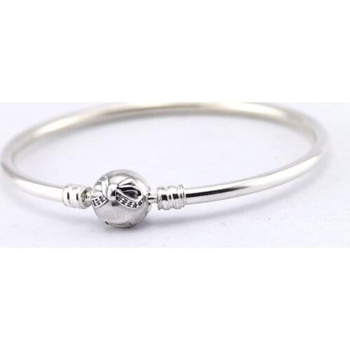 CKK Bracelet Sterling Silver Jewelry Dainty Bow BangleS & Bracelets for Women Pulseira Masculina Silver 925 Bangle