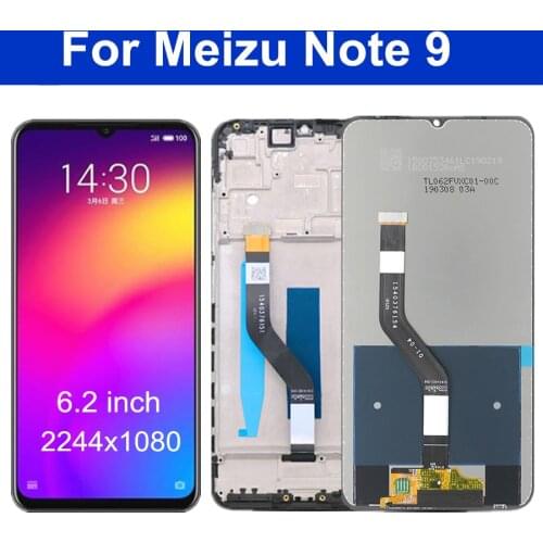 6.2" Note 9 LCD For Meizu note 9 LCD Display Touch Screen Digitizer Assembly for meizu note9 Touch Screen Repair Parts