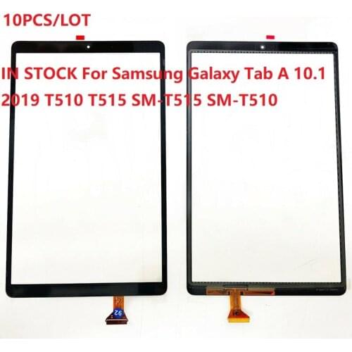 10PCS/LOT 10.1" For Samsung Galaxy Tab A 10.1 2019 T510 T515 SM-T515 SM-T510 Touch Screen Digitizer Sensor Front Glass Panel