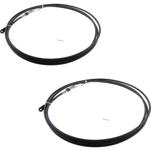 2pcs Marine Boat Outboard Engine Throttle Control Cable for YAMAHA Outboard 26FT