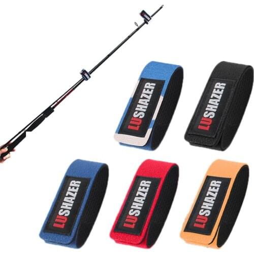 2Pcs/lot Elastic Bandage Fishing Rod Tie Strap Fishing Accessories for Carp Fish Pole Guide Ring Fishing Rod Holder Belt Strap