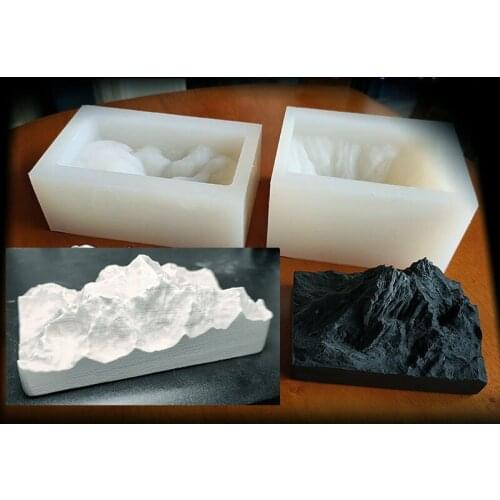 2020 New Silicone Mould Dried Flower Resin Decorative DIY Big Mountain range handmade mould Type epoxy resin molds for jewelry