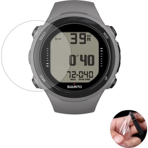 3pcs Soft Clear Protective Film Guard For Suunto D4i D6i Novo Diving Watch GPS Sport Smartwatch Screen Protector Cover (No Glass