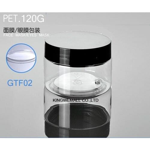300Pcs/Lot 120ml 120g Face Cream Jars Pot Travel Plastic Empty Cosmetic Containers 120ml Cosmetic Sample Containers