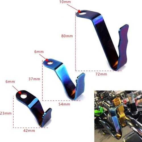 6MM 10MM Universal Motorcycle Helmet Hook Claw Luggage Bag Carrier for Honda Suzuki Kawasaki Yamaha Electric Scooter Accessories