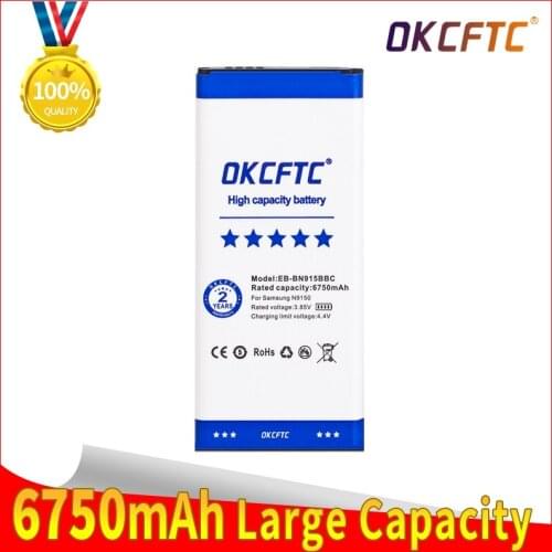 Phone battery 6750mAh EB-BN915BBC Battery for Samsung Galaxy Note Edge N9150 N915K N915L N915S N915X N915A N915D N915F N915FY