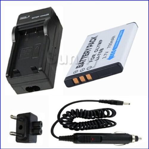 Battery and Charger for Olympus Li-70B and FE-4020,FE-4040,X-940,VG-110,VG-120,VG-130,VG-140,VG-145,VG-150,VG-160 Digital Camera