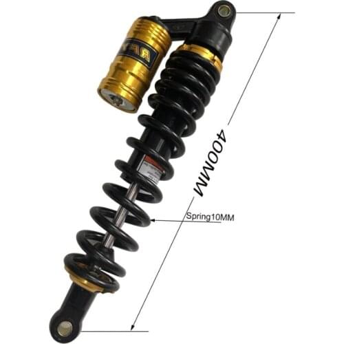 1peice 400mm Spring 10MM Motorcycle Air Shock Absorbers Universal Fit For Honda Suzuki Yamaha Kawasaki ATV