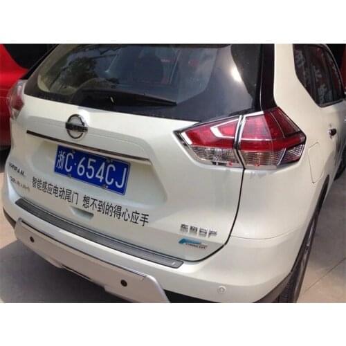 Car-Styling For Nissan X-Trail Rogue 2014-2016 2017 2018 ABS Chrome Rear Taillight Lamp Cover Tail Light Frame Decoration Trims