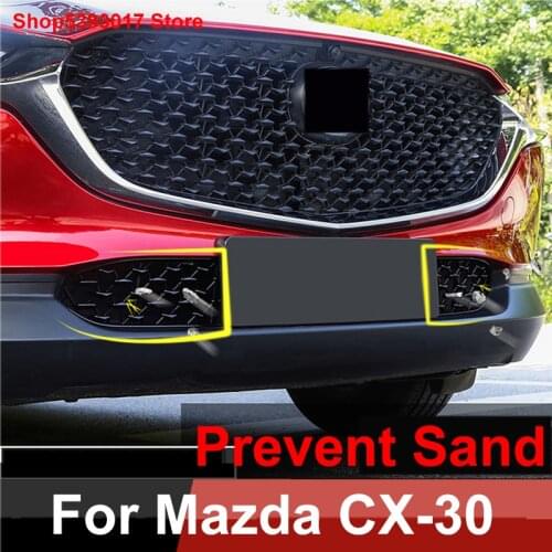 Car Front Bottom Middle Net 31CM 27CM for Mazda CX30 CX 30 CX-30 2020 2021 2019 Front Lower Bumper Grill Grille Moulding Cover