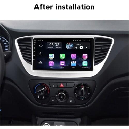 WIFI Car multimedia gps navigation stereo For Hyundai Solaris 2 Verna 2016 2017 2018 HD 1024*600 Headunit screen Audio video