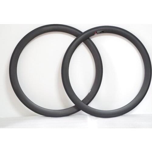 DEERACE 40mm BMX Carbon Clincher Road Bicycle Wheel Rims Folding Bike Rim BSD 355, 25mm Width U Shape, 18'' Rims