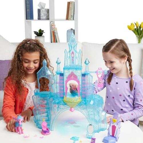 Hasbro My Little Pony Action Figures Crystal Castle Toy Suit Anime figure Pony Dolls Model Girls Play House Toy Christmas Gift