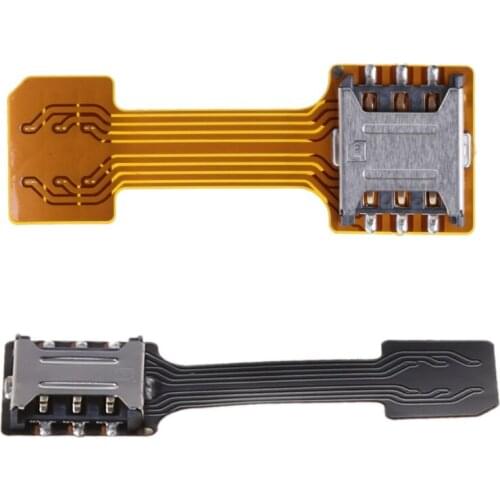 27RA Hybrid Double Dual SIM Card Adapter for android Phone Extender Nano Mic