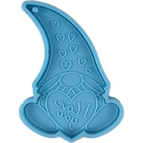 Dwarf Doll Shaped Pendants Epoxy Resin Mold DIY Crafts Jewelry Casting Tool Keychain Silicone Mould