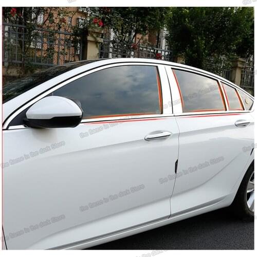 Lsrtw2017 Stainless Steel Car Window Chrome Middle Post Sticker for Buick Regal Opel Insignia 2017 2018 2019 2020 Accessories