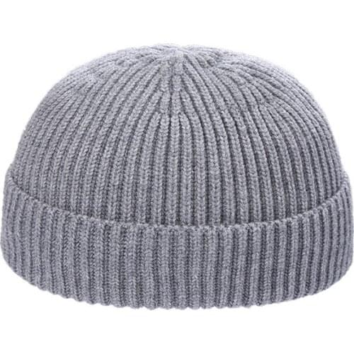 Men Wool Knitted Beanie SkullCap Unsiex Solid Color Elastic Beanies Hats Women Man Simple Winter Warm Casual Thick Hip Hop Hat