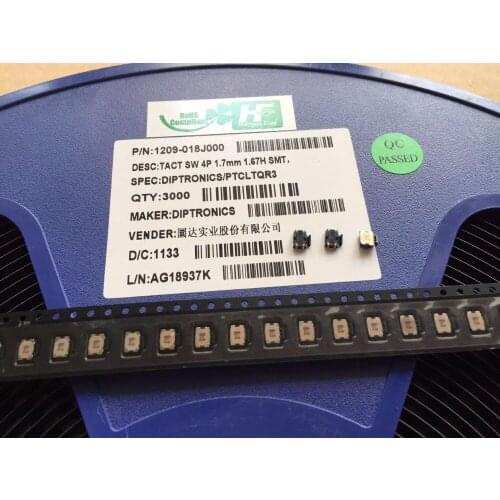 Original new 100% import DIP PTCLG-T-V-T/R 4pin stick inside the foot turtle button digital accessories