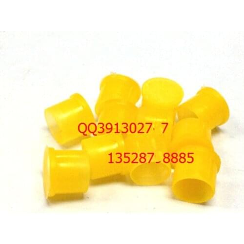 10pcs/lot Plastic covers Dust cap for SMA RP-SMA female RF connector yellow