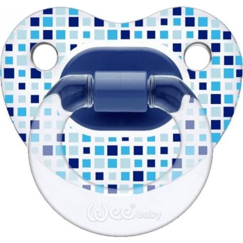 WeeBaby Transparent Patterned Palated Pacifier 6-18 Months
