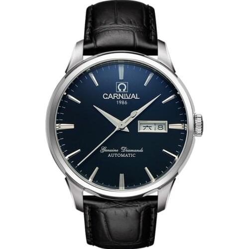 Switzerland Carnival Top Brand Luxury Men Watches Automatic Self-Wind Watch Men Sapphire reloj hombre relogio clock C8646G-2