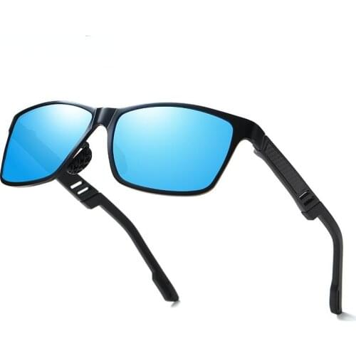 Men Polarized Sunglasses Aluminum Magnesium Sun Glasses Driving Glasses Rectangle Shades For Men Oculos masculino Male