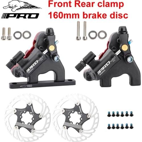 IIIPRO Road Bicycle Hydraulic Disc Brake Calipers ultra-light 330g 1 pair of 160mm Line Pulling road disc oil brake