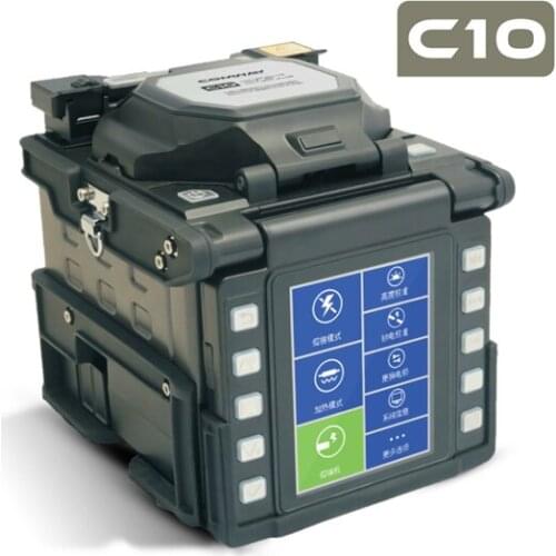 C10 Fiber Fusion Splicer Single core 6 motors Optical fiber welding machine ARC Multi-function Fiber Optic Splicing Machine