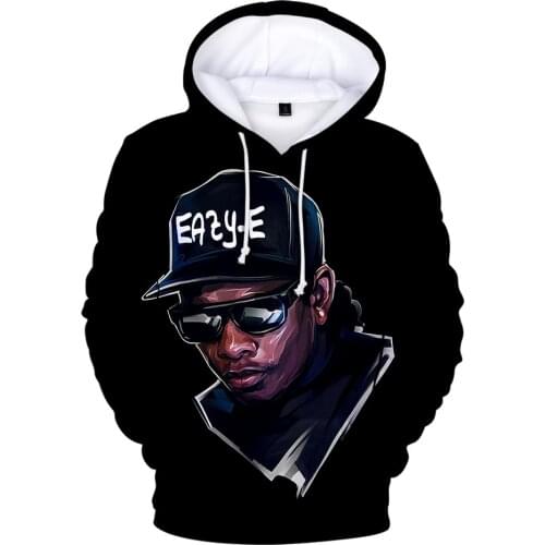 Gangsta Rap Eazy E Hoodie Men Women Eazy E Sweatshirts Harajuku Kids Hoodie 3D Print Hip Hop Music Star fans Idol Clothes