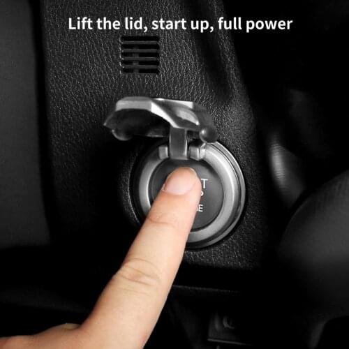 Universal Engine Start Button Cover One-button Start Button Ignition Key Decorative Ring Cover Engine Start Button For Car Hot